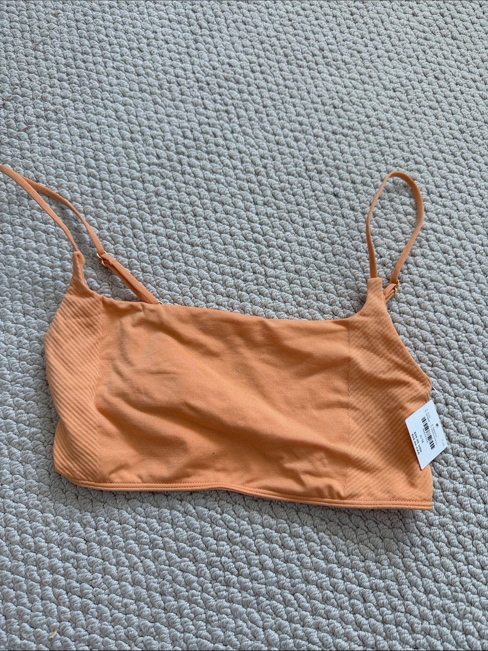 Anthropologie orange tank bra